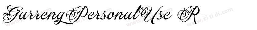 GarrengPersonalUse R字体转换